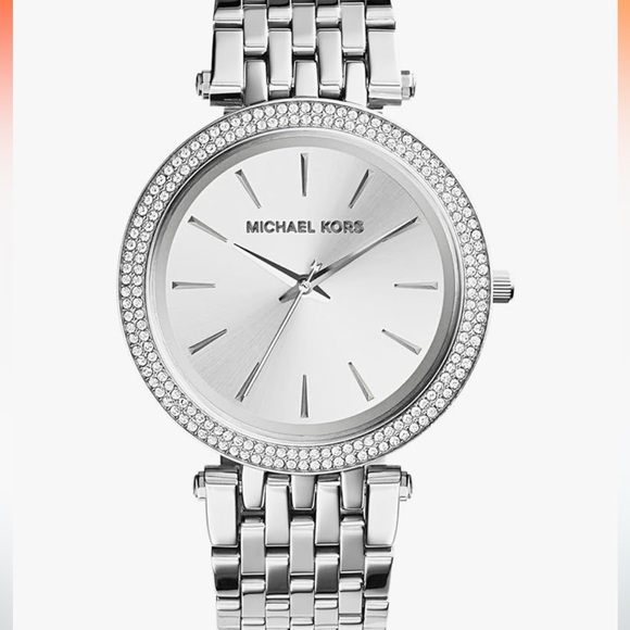 Michael Kors Darci Three-Hand Silver-Tone Stainless Steel Women's Watch - Picture 3 of 5